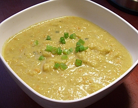 Крем-суп с цветной капустой и рисом