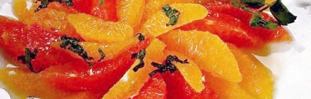 Салат из апельсинов и грейпфрутов